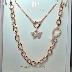 Elegant Gold Butterfly Necklace Set by BP